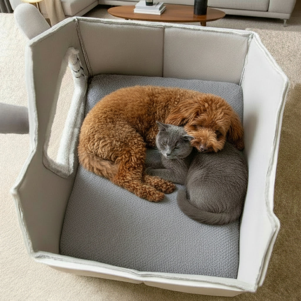 Removable Roof Plush Pet House