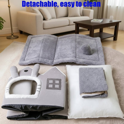 Removable Roof Plush Pet House