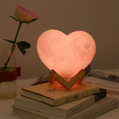 Luminous 3 PCS Headphone, Wireless Charging Station and Heart Shape Lamp Bundle