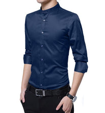 Load image into Gallery viewer, Mens Stand Collar Shirt
