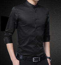 Load image into Gallery viewer, Mens Stand Collar Shirt

