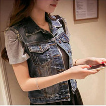Load image into Gallery viewer, Womens Denim Vest
