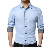 Load image into Gallery viewer, Mens Shirt with Layered Shoulder Details in Black
