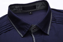 Load image into Gallery viewer, Mens Shirt with Layered Shoulder Details in Black
