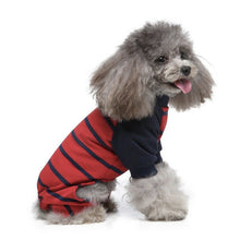 Load image into Gallery viewer, Puppy Stripped Pajamas Jumpsuit
