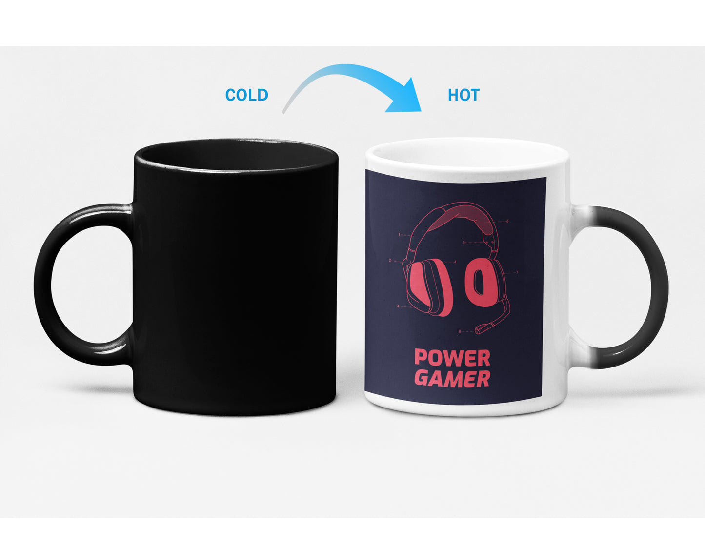 Power Gamer Heat Sensitive Color Changing Mug