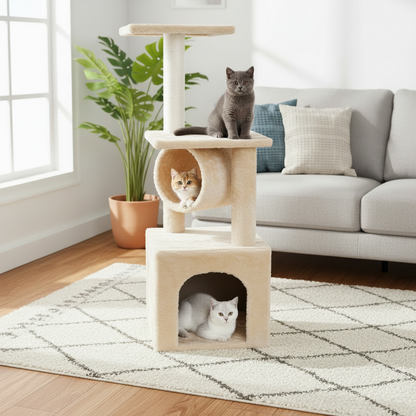 Cat Tree House Tower Scratching Bed Post