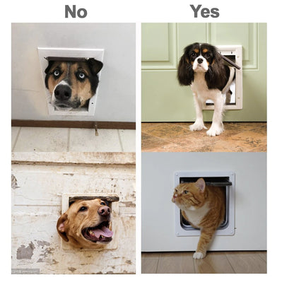 Cat and Dog Door with Security Door Flap Medium Size