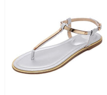 Load image into Gallery viewer, Womens Summer Flip Flops Faux Leather Sandals
