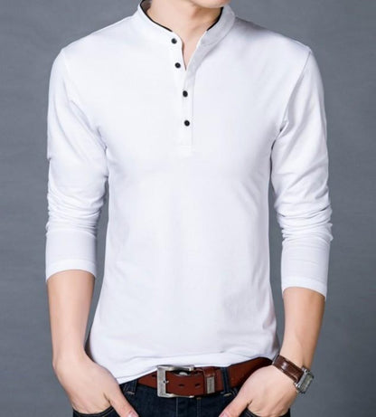 Mens Stand Collar Top