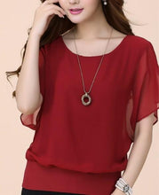 Load image into Gallery viewer, Womens Summer Chiffon Batwing Top
