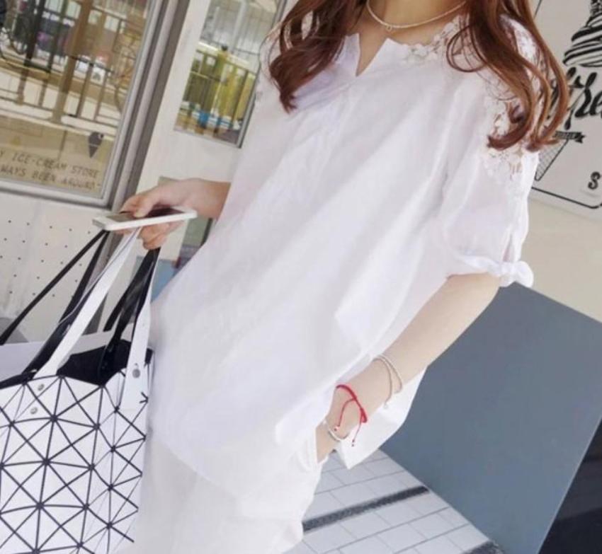 Street Style Summer Lace Sleeve Blouse