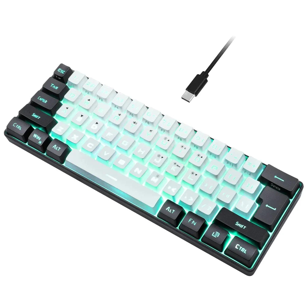 Floating Type Keycaps Onetify Floating Keycaps Compact Wired RGB Gaming Keyboard