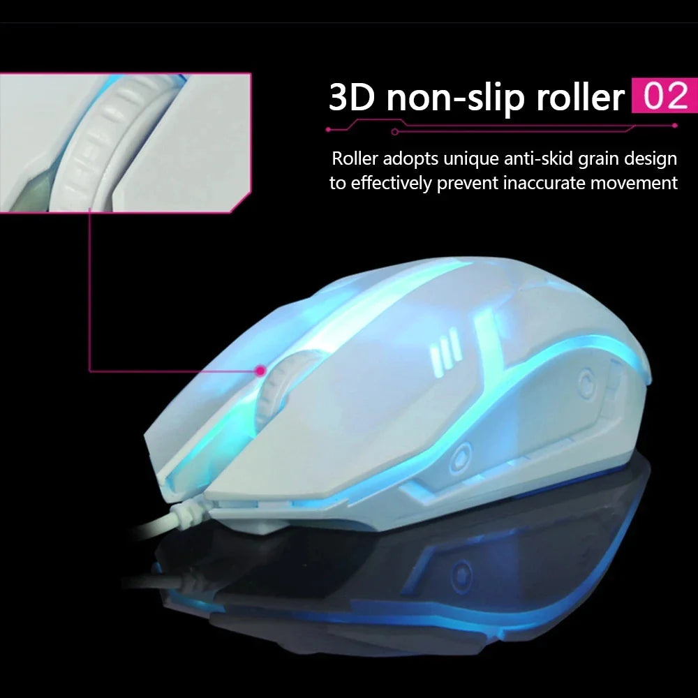 Colorful Backlit Wired Gaming Mouse