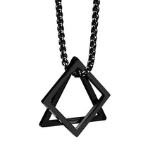Load image into Gallery viewer, Geometry Triangle And Square Necklace
