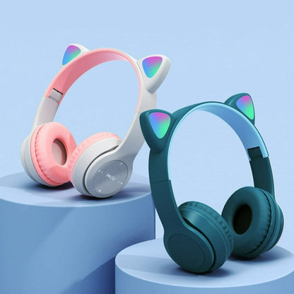 Cat Ears LED Bluetooth Headphones
