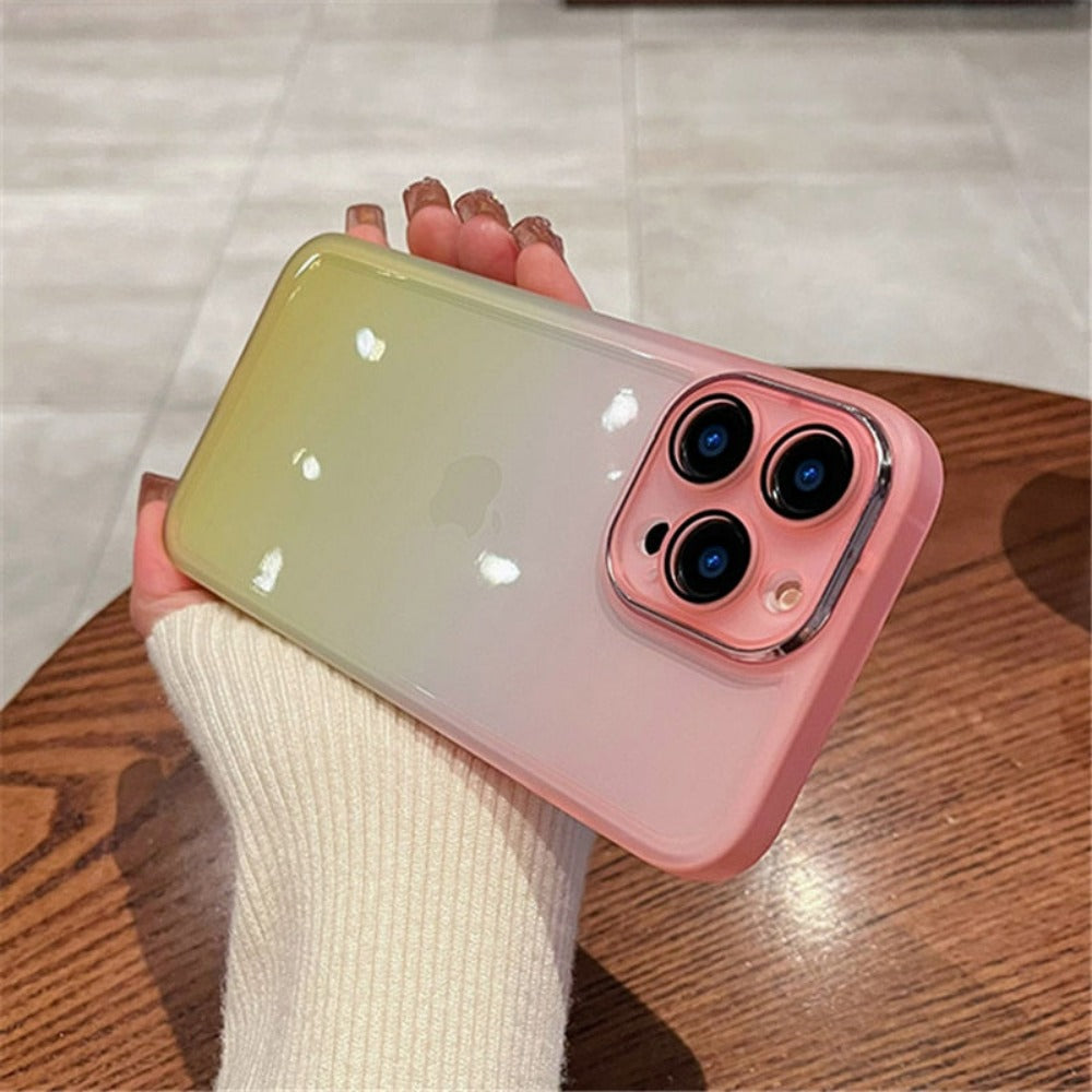 Gradient Color Clear Phone Case For IPhone