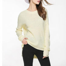 Load image into Gallery viewer, Womens Relaxed Fit Round Neck Sweater
