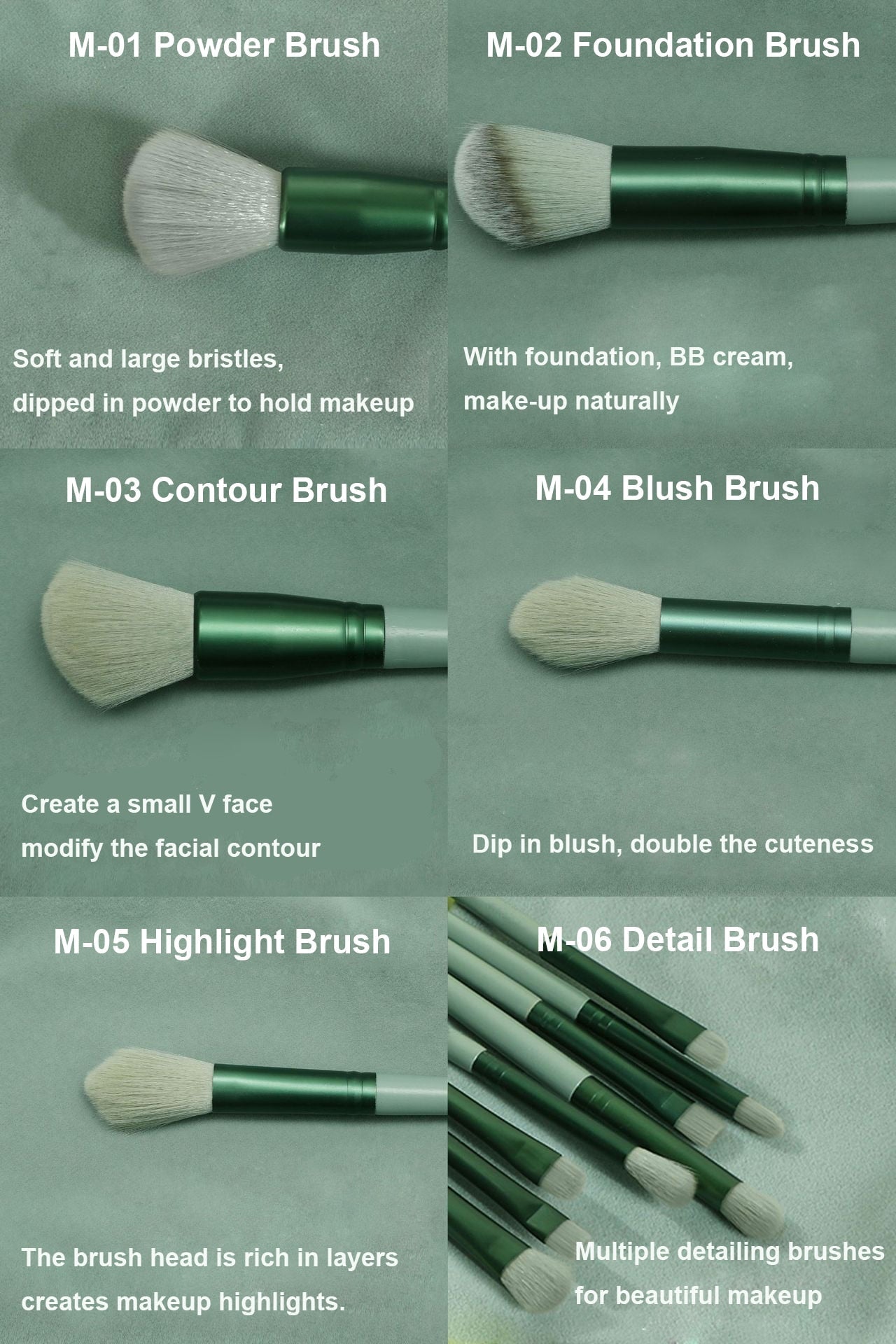 13 Piece Makeup Brush Set