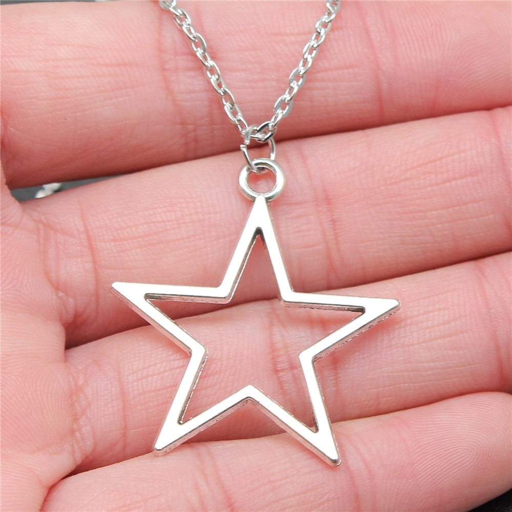 Open Star Pendant Necklace