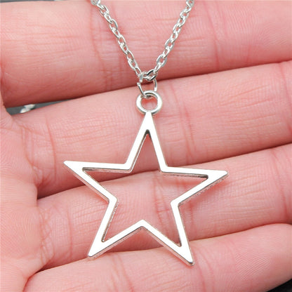 Open Star Pendant Necklace
