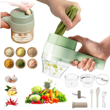 Load image into Gallery viewer, Portable Handheld 4 in 1 Electric Vegetable Slicer
