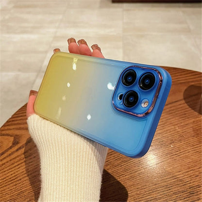 Gradient Color Clear Phone Case For IPhone