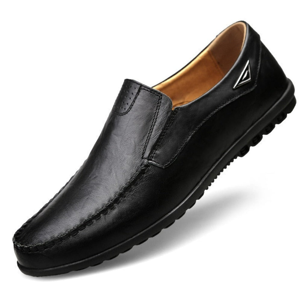 Mens Ultra Soft Casual Vegan Leather Loafers