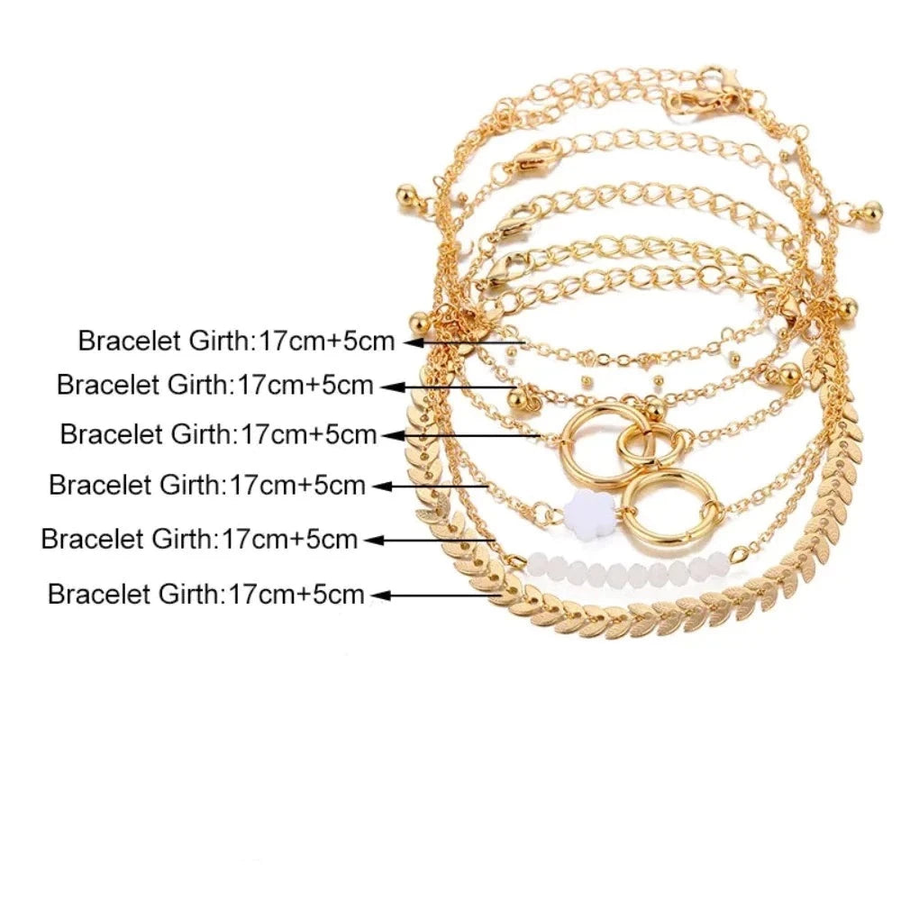 Bohemian Beaded Bracelets Set