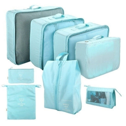 8 PCS Set Waterproof Organizer Storage Bag