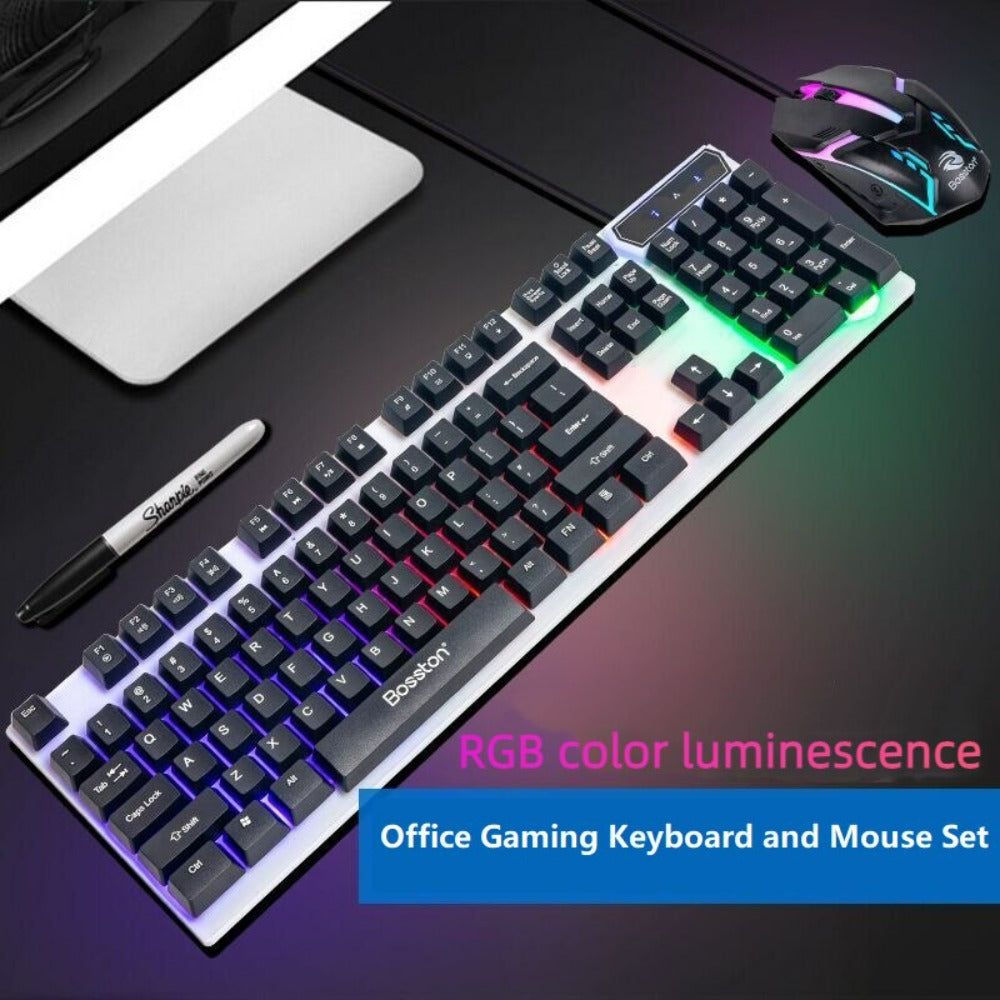 LED Gaming Keyboard and Mouse Set
