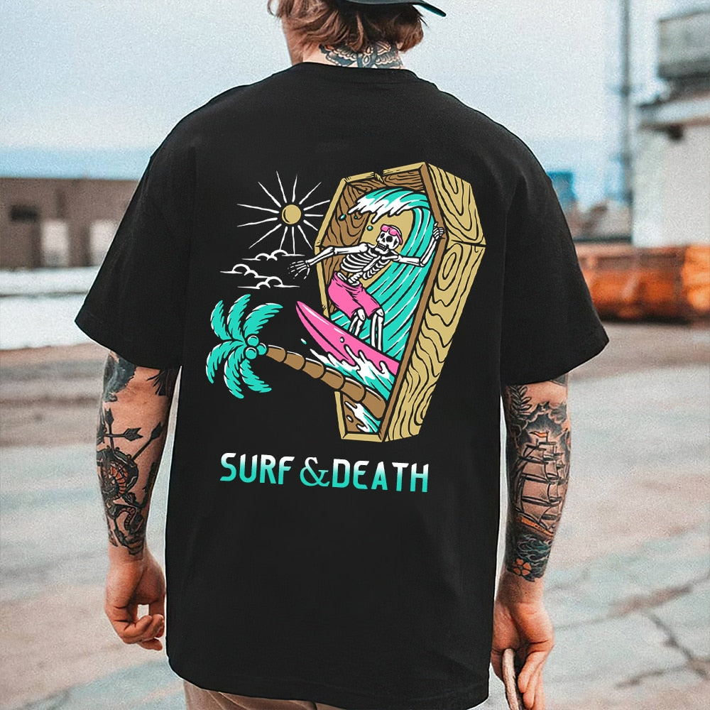 Mens Skull Beach Theme Variety T-Shirt