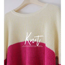 Load image into Gallery viewer, Women&#39;s Color Block Knit Sweater
