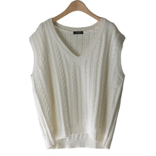 Load image into Gallery viewer, Women&#39;s Cable Knit Sweater Vest
