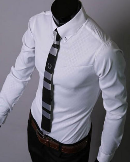 Mens Slim Fit Button Front Pattern Shirt