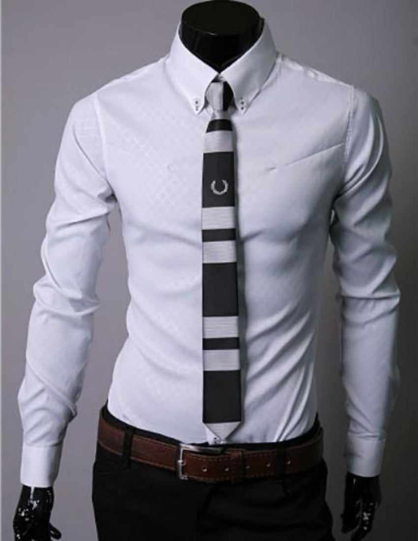 Mens Slim Fit Button Front Pattern Shirt