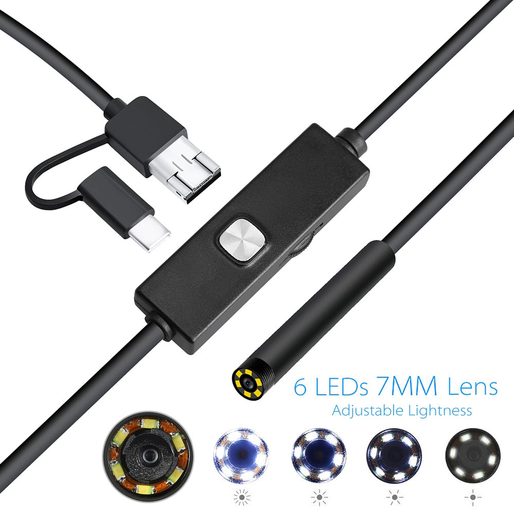 Waterproof Mini Remote Camera with LED light for PC and Android – Onetify
