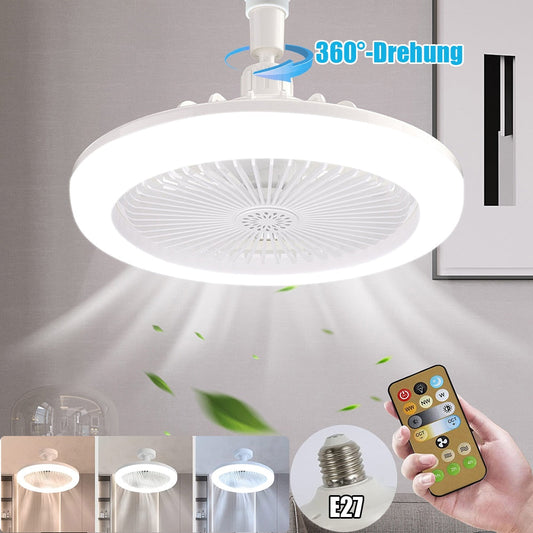 Modern LED Ceiling Fan with Light and Remote Control