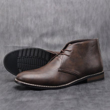 Load image into Gallery viewer, Mens Classic Vegan Leather Ankle Boots
