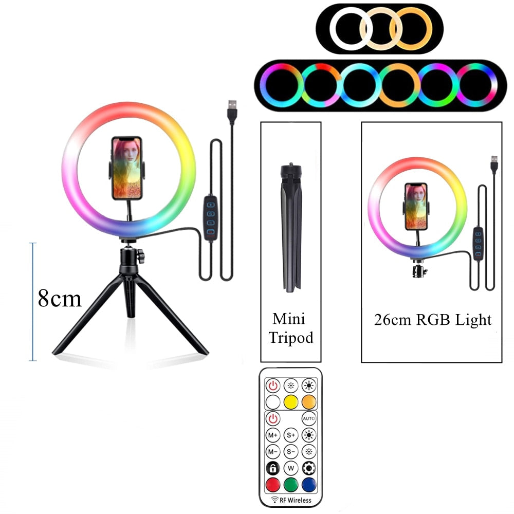 RGB Desktop Selfie Ring Lamp