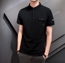 Load image into Gallery viewer, Mens Short Sleeve Polo Shirt with Pocket
