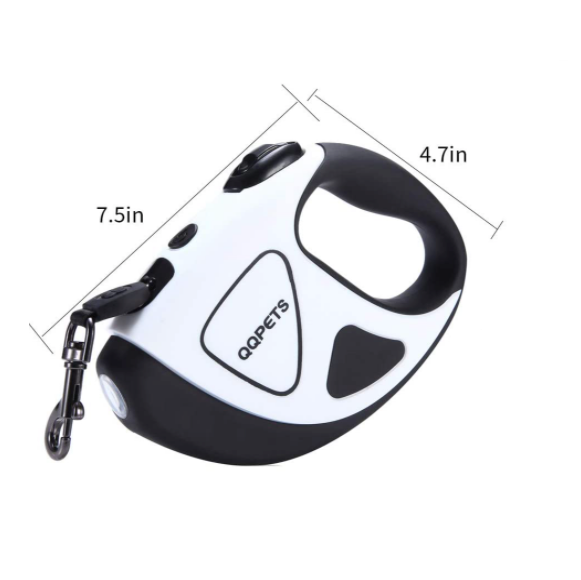 Retractable Dog Leash with Bright LED Flashlight