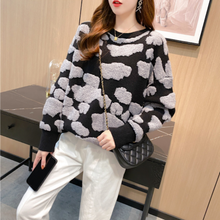 Load image into Gallery viewer, Womens Two Tones Round Sweater
