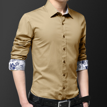 Load image into Gallery viewer, Mens Button Down Shirt With Flowery Inner Details
