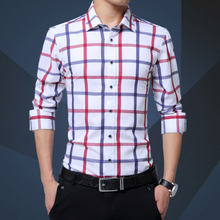 Load image into Gallery viewer, Mens Button Down Checkered Shirt
