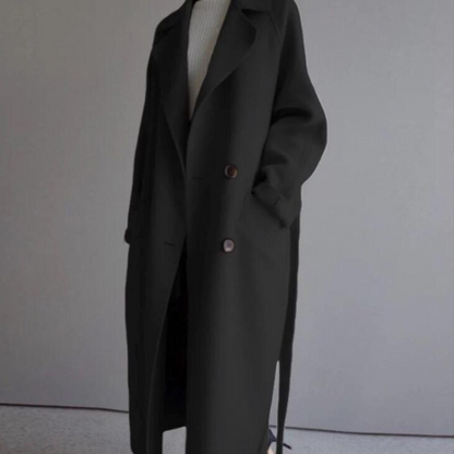Womens Long Coat With Belt