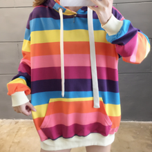 Load image into Gallery viewer, Womens Color Block Hooded Sweatshirt

