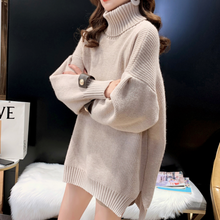 Load image into Gallery viewer, Womens Turtleneck Sweater with Sleeve details
