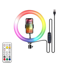 Load image into Gallery viewer, RGB Desktop Selfie Ring Lamp
