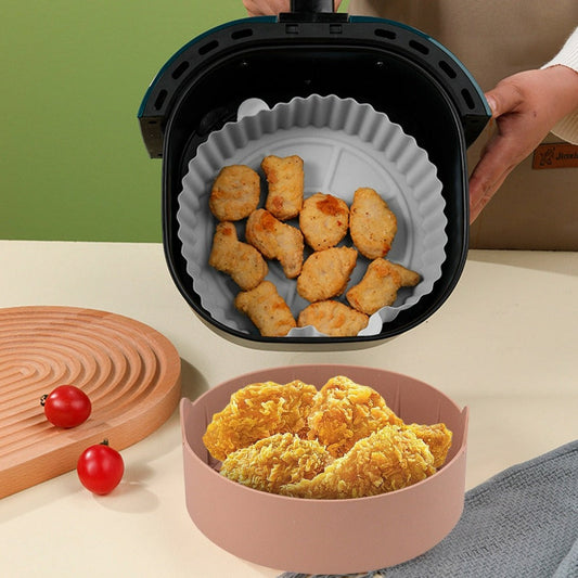 Round Shape Air Fryer Silicone Basket